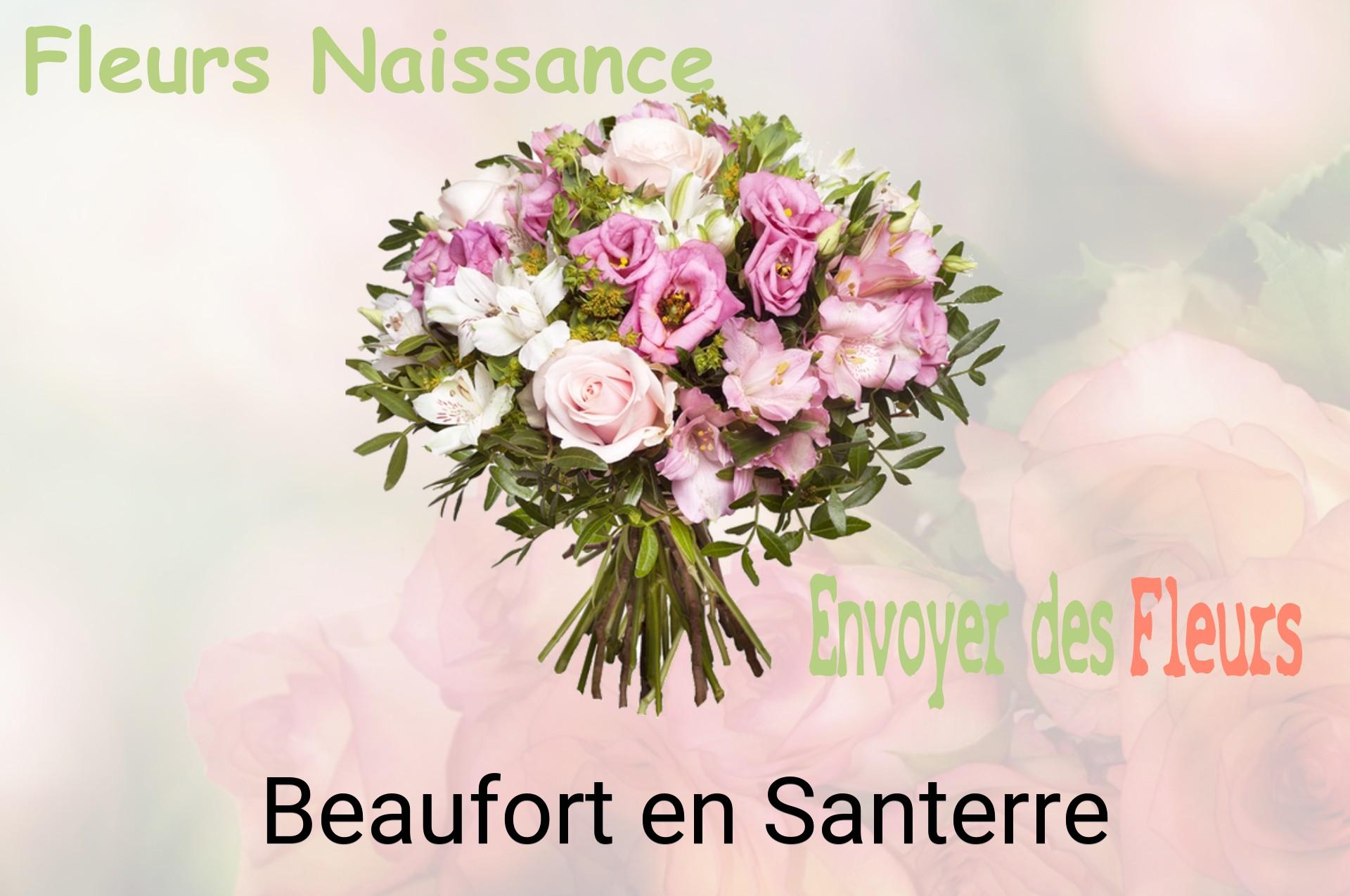 Bouquet de fleurs de naissance livré à Beaufort-en-Santerre